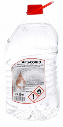 Anti-COVID Alkoholová Dezinfekce 5L
