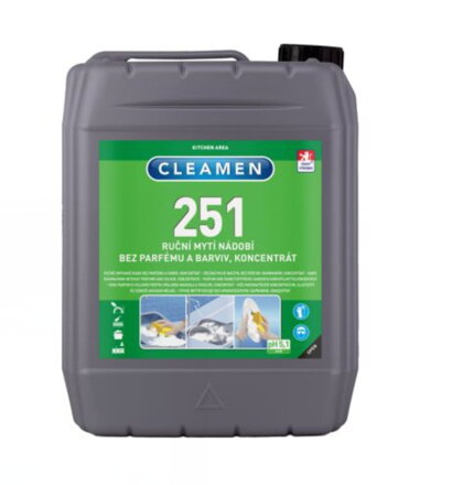 CLEAMEN 251, ruční mytí nádobí,koncentr., 5L