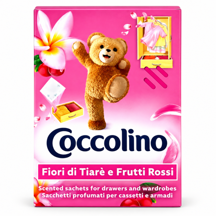 Coccolino vonné sáčky Frutti Rossi Růžové 21g/3ks
