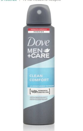 Dove sprej ap pánský Clean 150ml