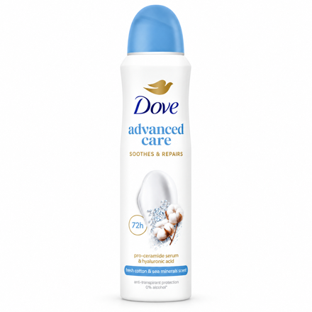 Dove Advanced sprej ap Cotton Fresh&Sea Minerals 150ml 