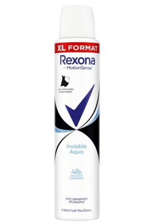 Rexona Motion Sense Invisible Aqua Antiperspirant ve spreji 200 ml