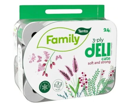 toaletní papír TENTO Family Delicate 3V 24ks