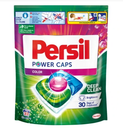 Kapsle na praní Persil Power Caps Color 33 kusů