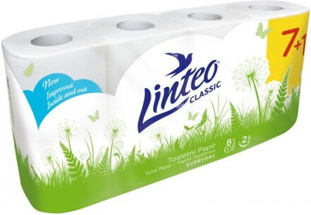 Toaletní papír Linteo Classic 7+1ks 2vr