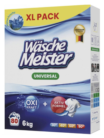 Wasche Meister Prací prášek 6 kg UNIVERSAL (80 praní) - krabice