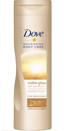 Dove tělové mléko samoopalovací Visible Glow Fair-Med Light 250ml