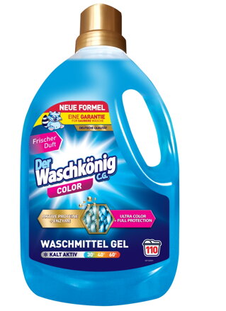 Waschkönig color 3l prací gel 110PD, 3,305l Waschkönig color 3l prací gel 110PD, 3,305l