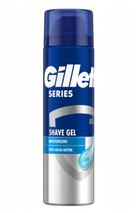 Gillette Gel na holení Series Moisture s kakaovým máslem 200 Ml