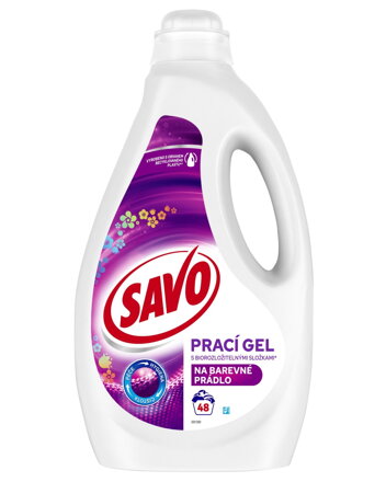 Savo prací gel Barevné prádlo 2,4l/48pd