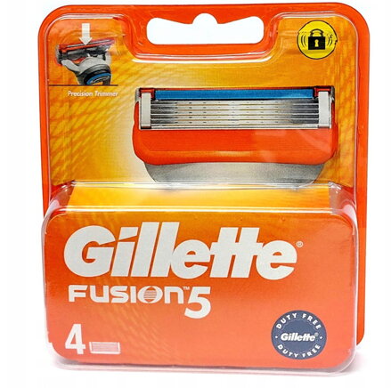 Gillette Fusion5 Fusion náhradní holicí hlavice do holicího strojku 4 ks