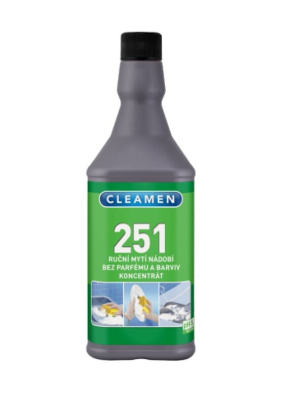 CLEAMEN 251, ruční mytí nádobí,koncentr., 1L CLEAMEN 251, ruční mytí nádobí,koncentr., 1L