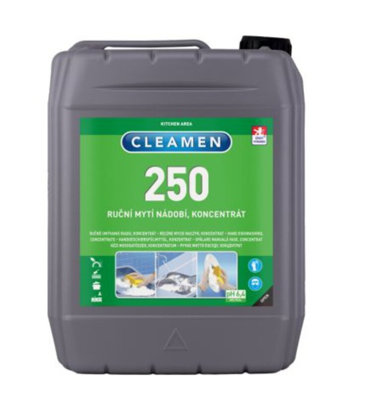 CLEAMEN 250, ruční mytí nádobí,koncentr., 5L CLEAMEN 250, ruční mytí nádobí,koncentr., 5L
