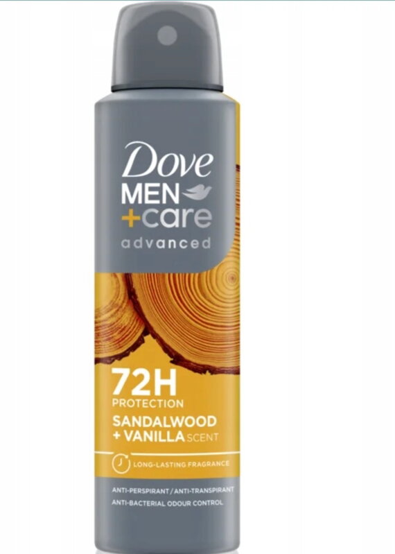  Dove Advanced sprej ap pánský Sandalwood&Vanilla 150 ml