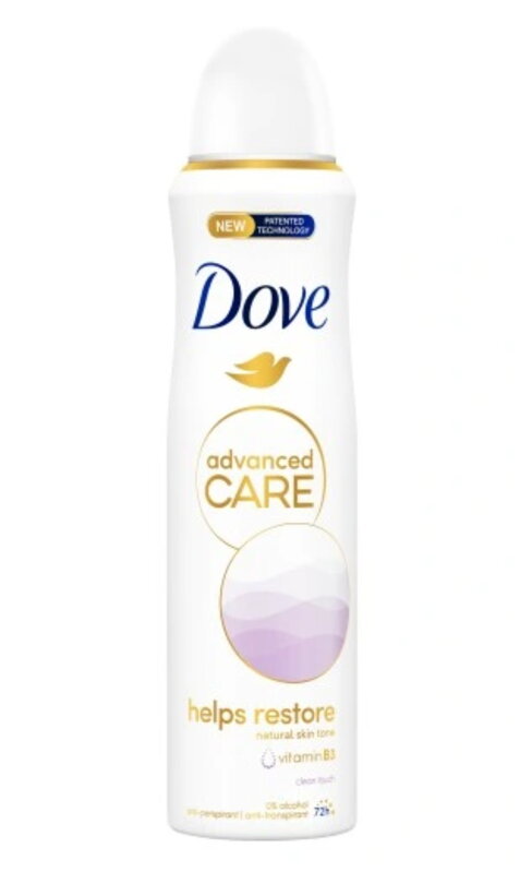 Dove Advanced sprej ap Clean Touch 150ml Dove Advanced sprej ap Clean Touch 150ml