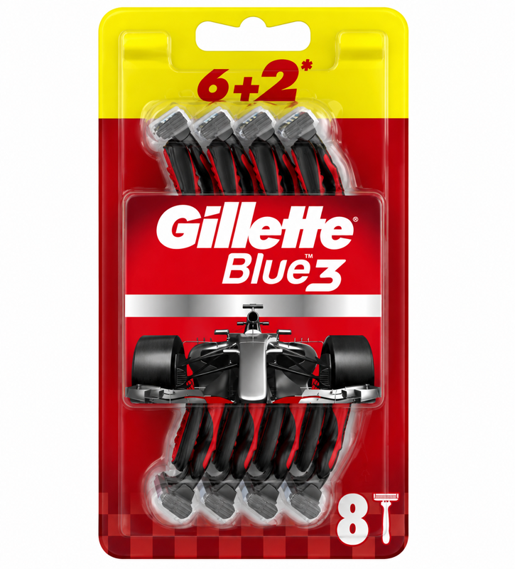 Gillette Blue3 Plus jednor.holítka 6+2ks