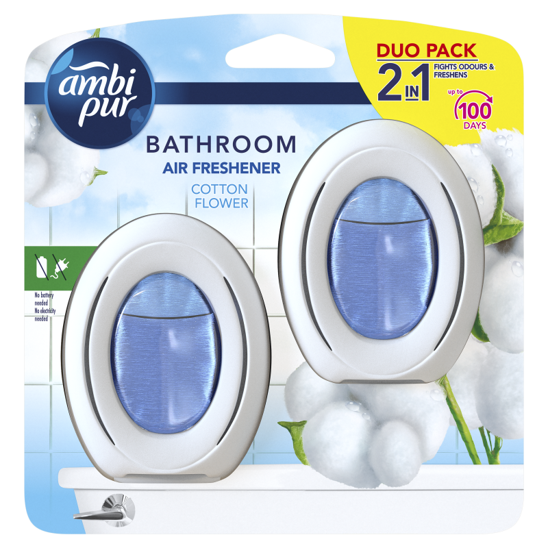 AMBI PUR Bathroom Cotton Fresh 2× 7,5 ml