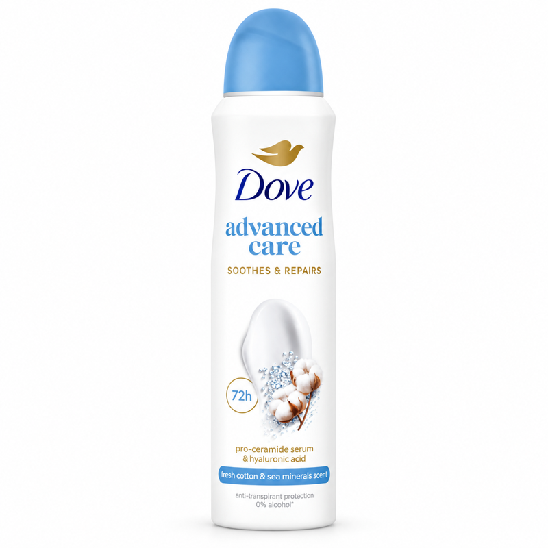Dove Advanced sprej ap Cotton Fresh&Sea Minerals 150ml 