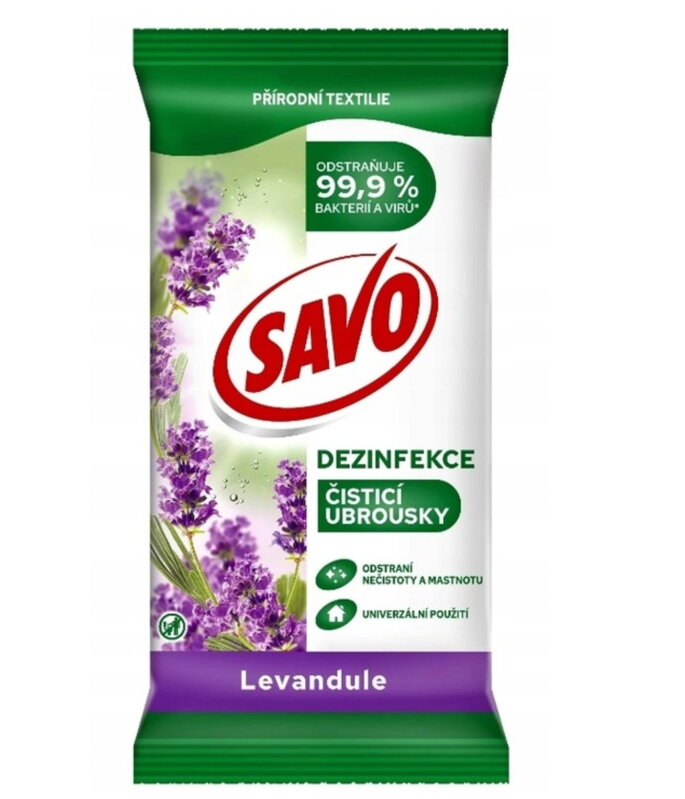 Savo ubrousky dezinfekční Levandule 150g/30ks