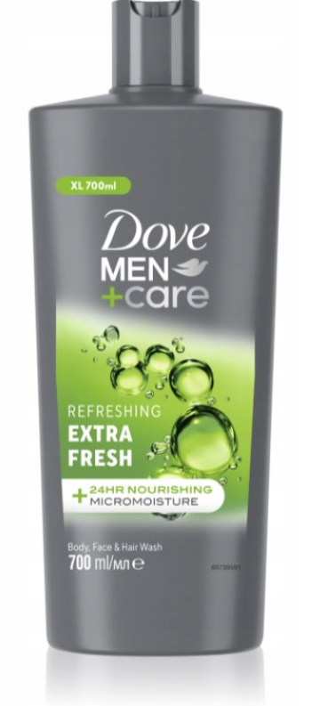 Dove sprchový gel pánský Extra Fresh 700ml Dove sprchový gel pánský Extra Fresh 700ml
