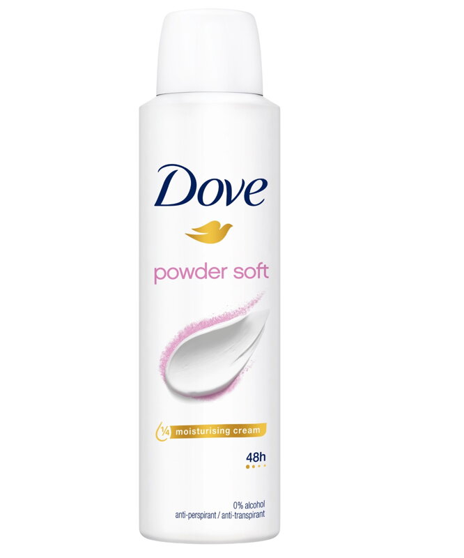 Dove Powder Soft Antiperspirant ve spreji 150 ml