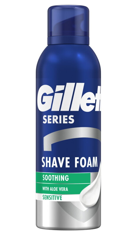 Gillette Series Zklidňující pěna na holení s aloe vera 200 ml