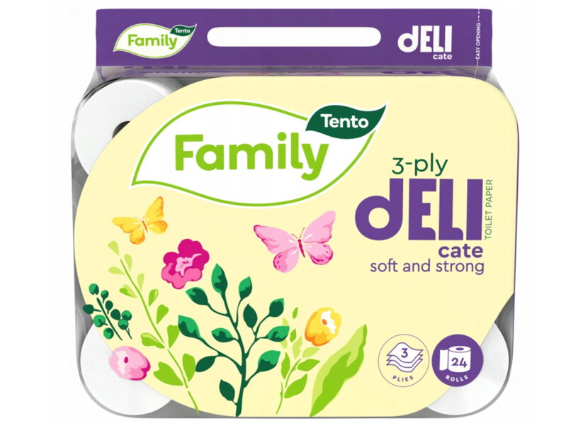 toaletní papír TENTO Family Delicate 3V 24ks