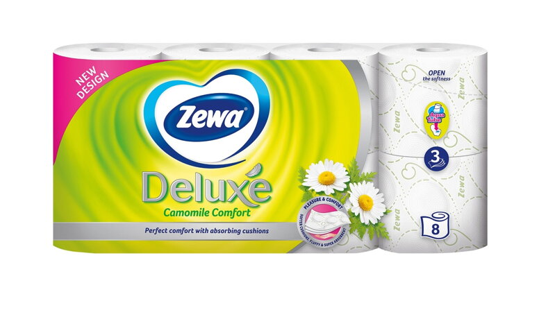 Toaletní papír Camomile Comfor, Zewa 8 ks