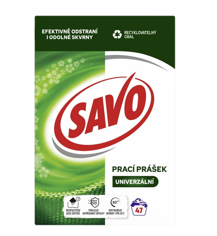 Savo prací prášek Univerzální 3,29kg/47pd
